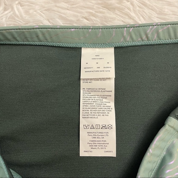 Nike Women Geo Onyx Hipster Bikini Bottom Color Silver Pine Size M NWT - Picture 6 of 9